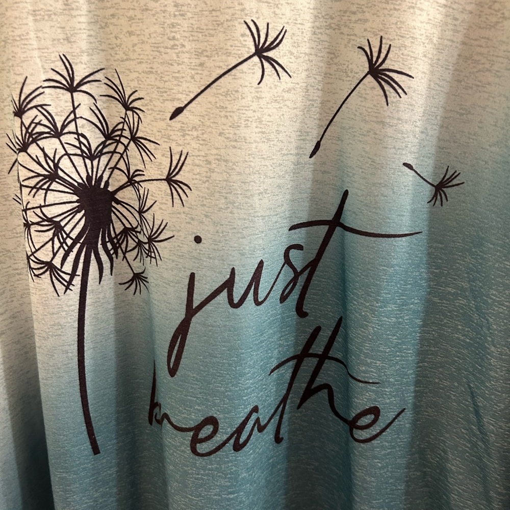 Just Breathe Womens Long Sleeve Shirt Medium - Picture 3 of 8